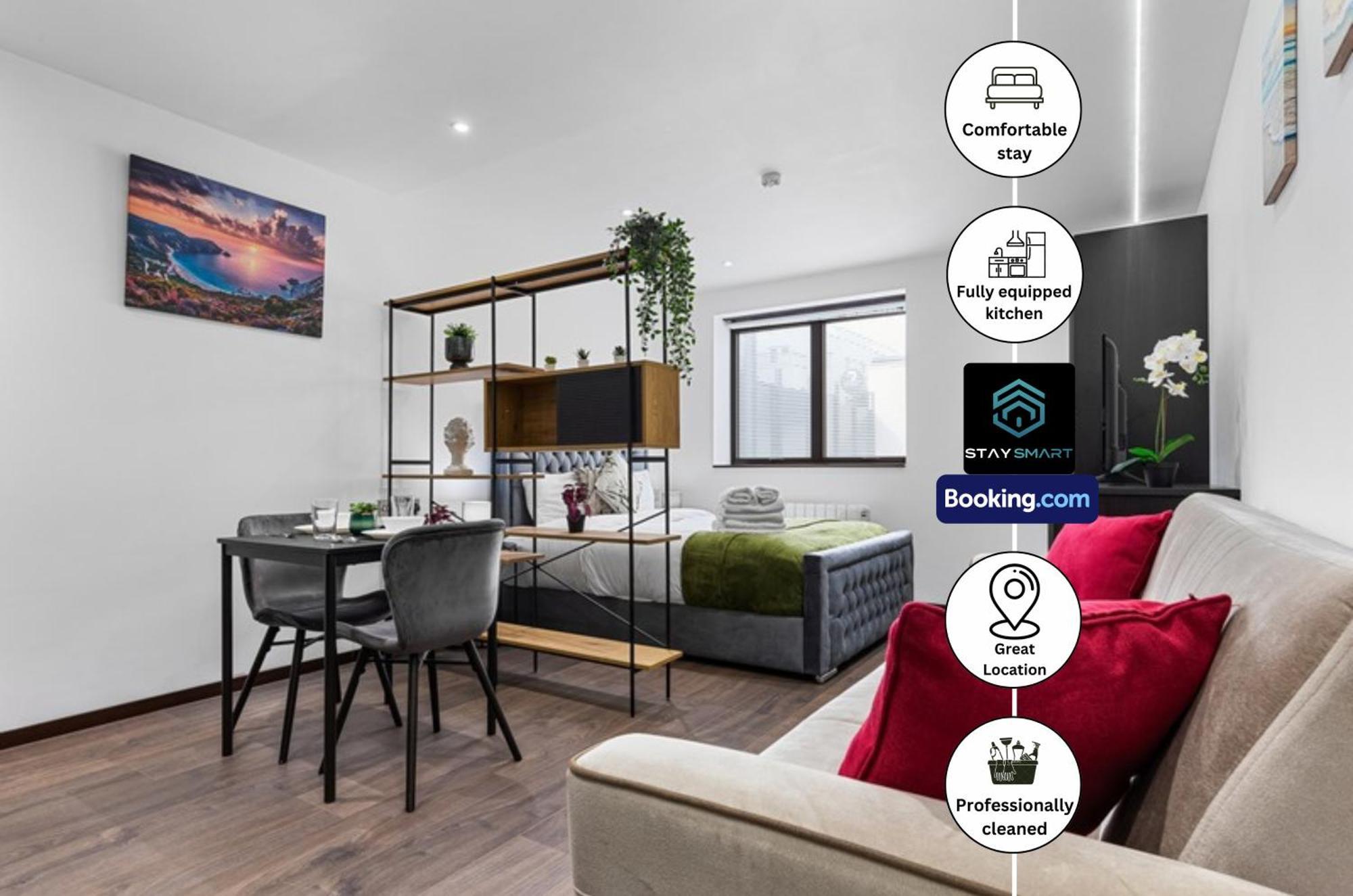 Stylish Studio Apt By Stay Smart Short Lets & Serviced Accommodation Woodstock With Free Wifi Londyn Zewnętrze zdjęcie